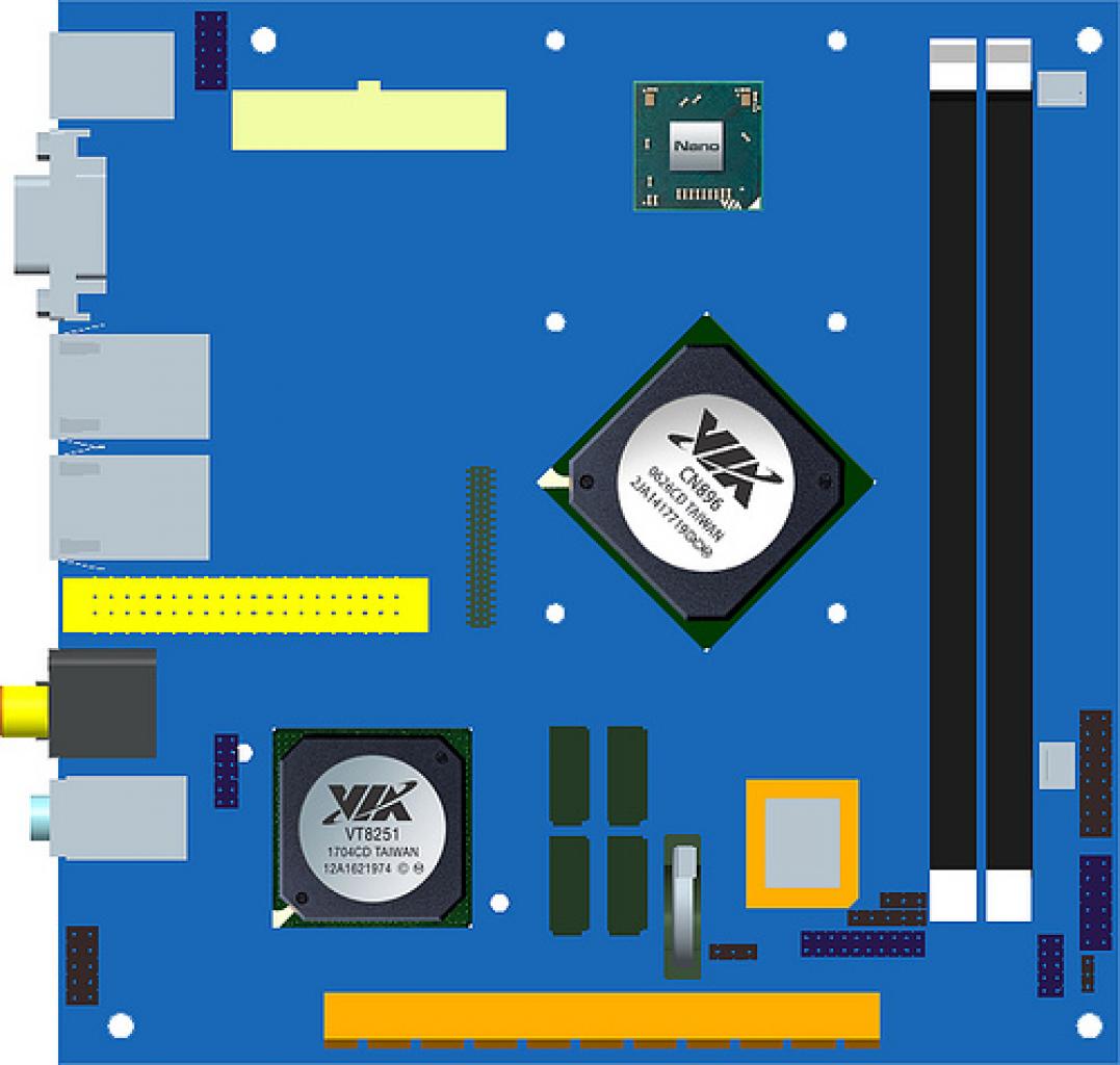 [05/06/2008] So sieht ein Board nach VIAs neuem Mini-ITX-2.0-Standard aus. (Bild: VIA.com)