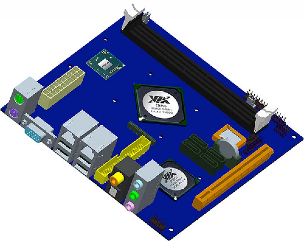 [05/06/2008] So sieht ein Board nach VIAs neuem Mini-ITX-2.0-Standard aus. (Bild: VIA.com)