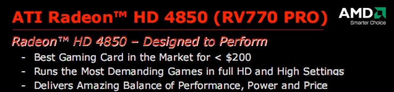 [12/06/2008] AMDs aggressive Preispolitik geht in die nächste Runde. Die kleine Radeon HD4850 soll für unter 200 US-Dollar gehandelt werden. (Bild: Donanimhaber)