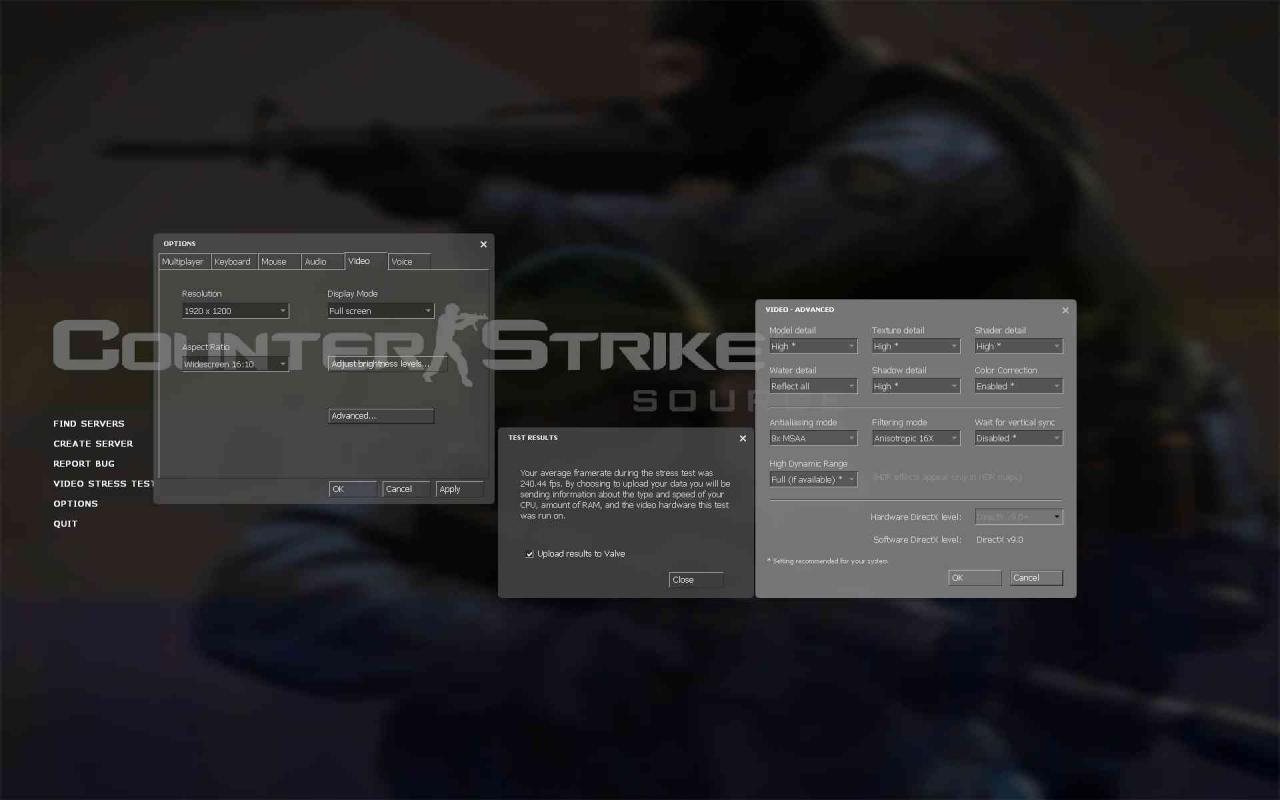 [23/06/2008] AMD Radeon HD 4870: Counterstrike: Source Einstellungen auf High, 1.920x1.200 mit 8xMSAA/16xAF (Bild: hkepc.com)