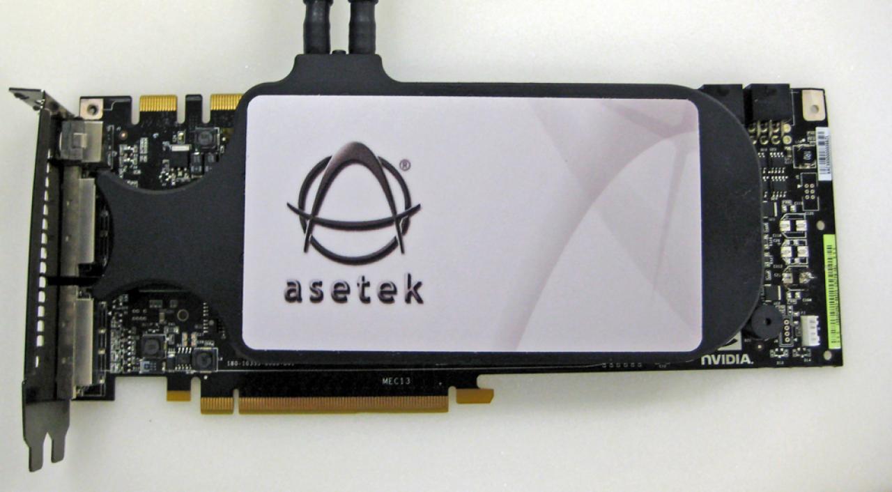 [27/06/2008] Asetek Kühlung für die Geforce-GTX-2x0-Serie. (Bild: Asetek)