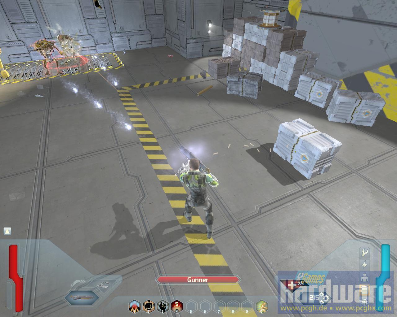 [29/07/2008] Screenshot aus der Space-Siege-Demo. (Bild: PCGH)