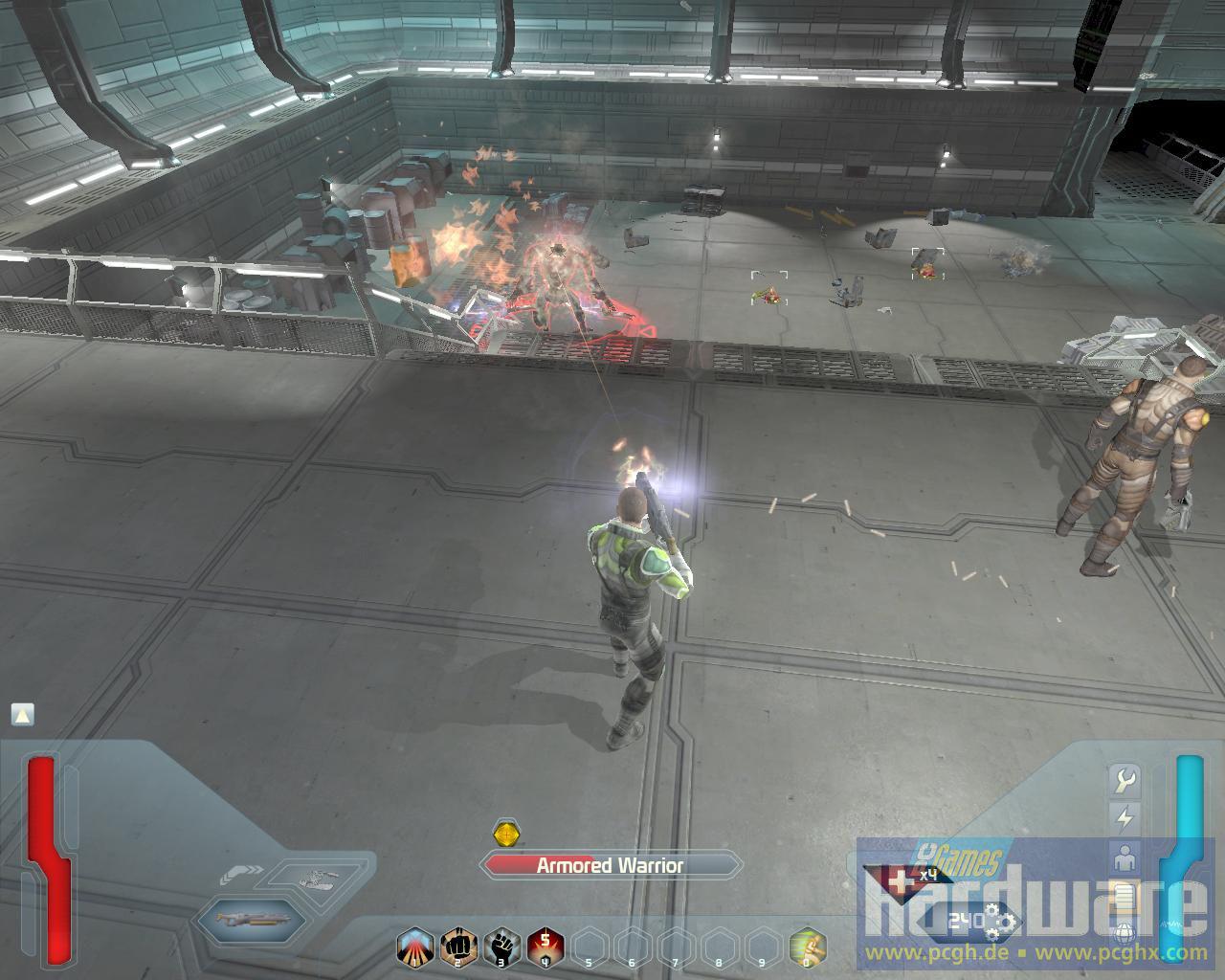 [29/07/2008] Screenshot aus der Space-Siege-Demo. (Bild: PCGH)