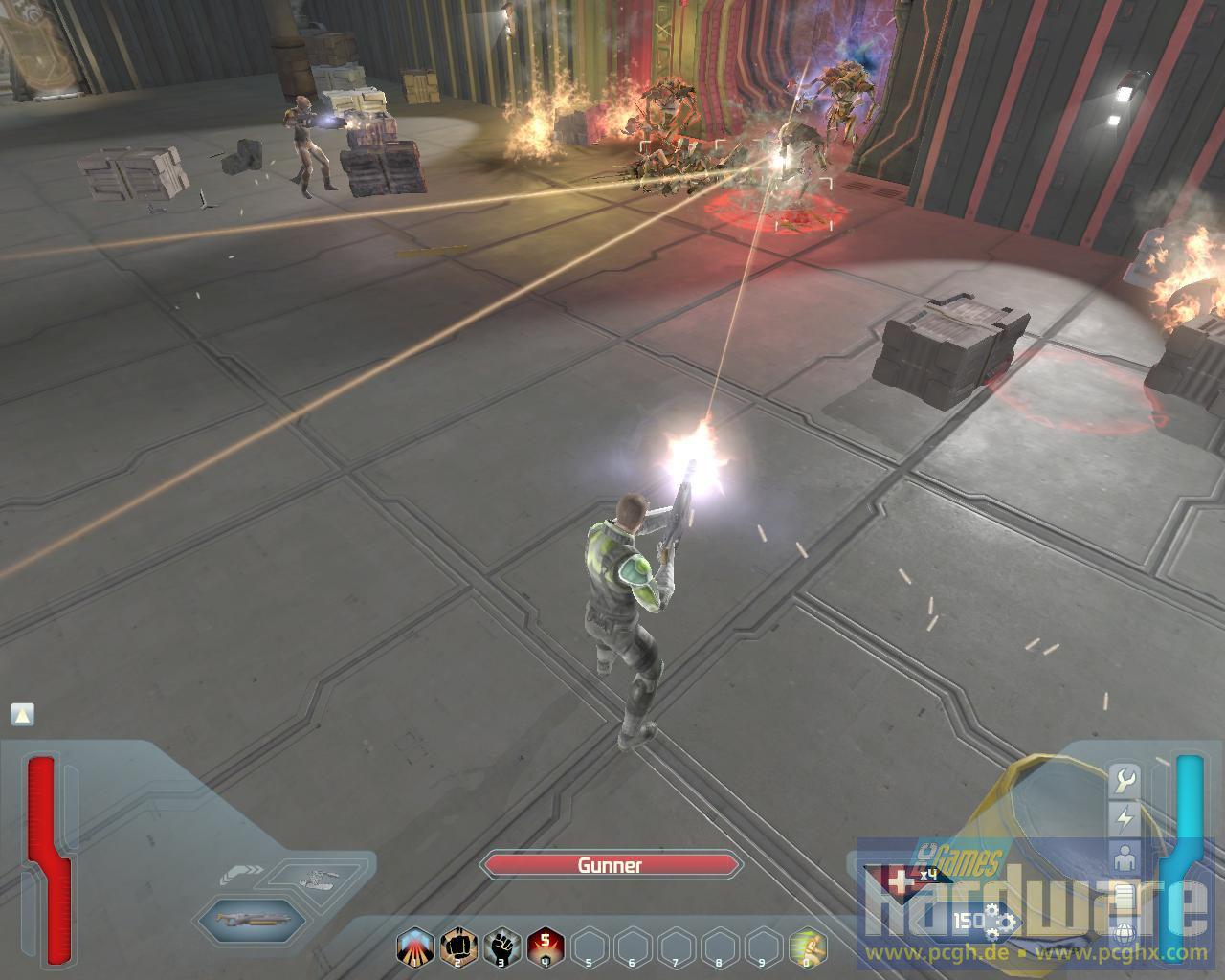 [29/07/2008] Screenshot aus der Space-Siege-Demo. (Bild: PCGH)