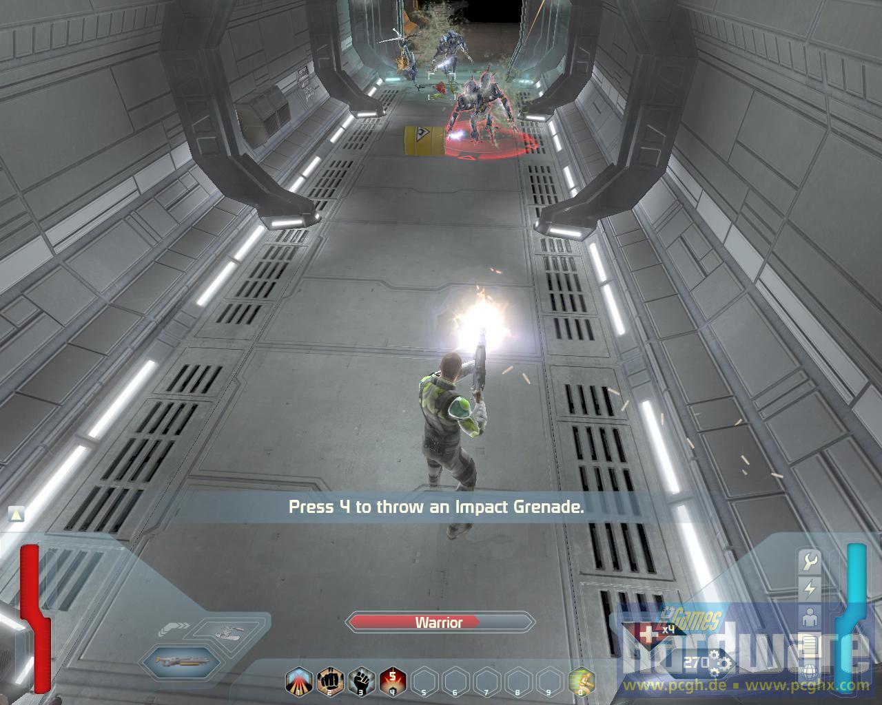 [29/07/2008] Screenshot aus der Space-Siege-Demo. (Bild: PCGH)