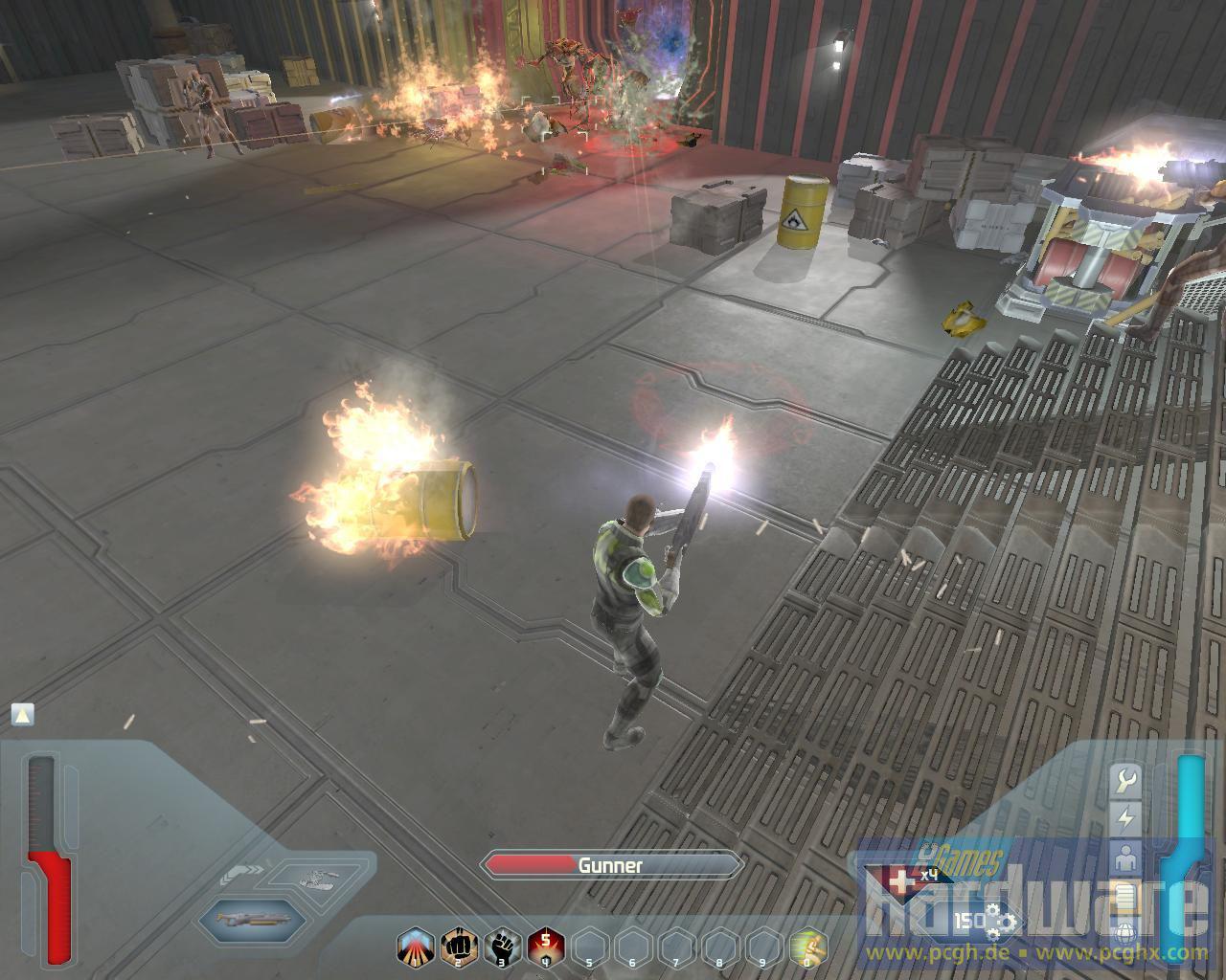 [29/07/2008] Screenshot aus der Space-Siege-Demo. (Bild: PCGH)