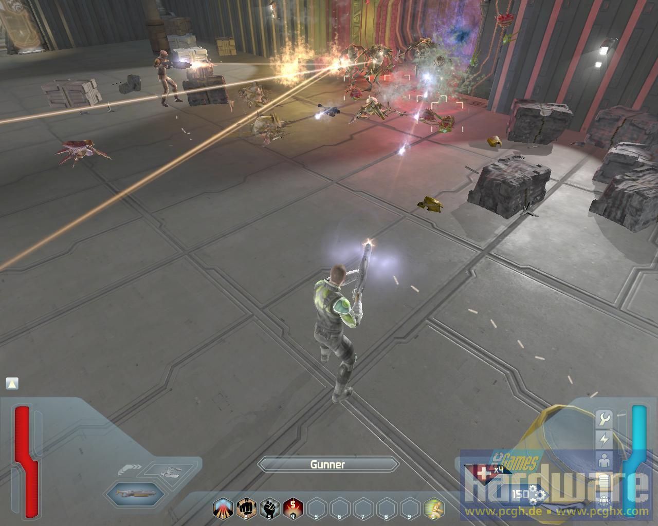 [29/07/2008] Screenshot aus der Space-Siege-Demo. (Bild: PCGH)