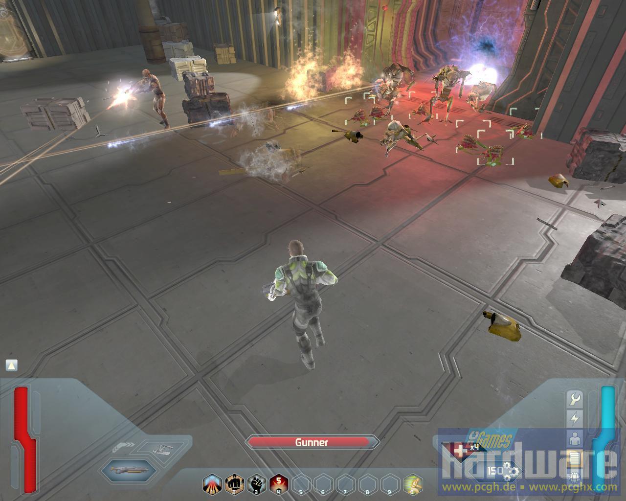 [29/07/2008] Screenshot aus der Space-Siege-Demo. (Bild: PCGH)