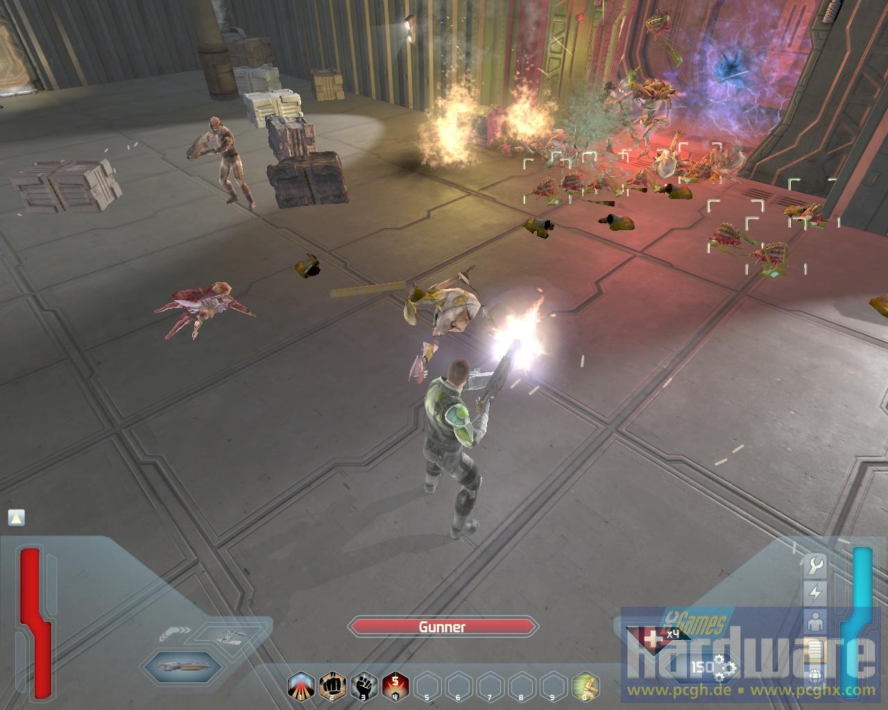 [29/07/2008] Screenshot aus der Space-Siege-Demo. (Bild: PCGH)
