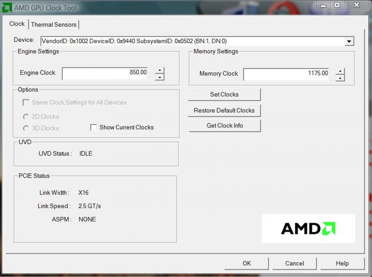 [07/07/2008] AMD GPU Clock Tool: Übertaktungsprogramm für die Radeon-HD-Serie (Bild: Techpowerup)
