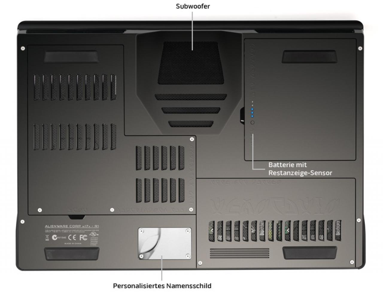 [18/07/2008] Das Alienware Area-51 m17x. (Bild: Alienware)