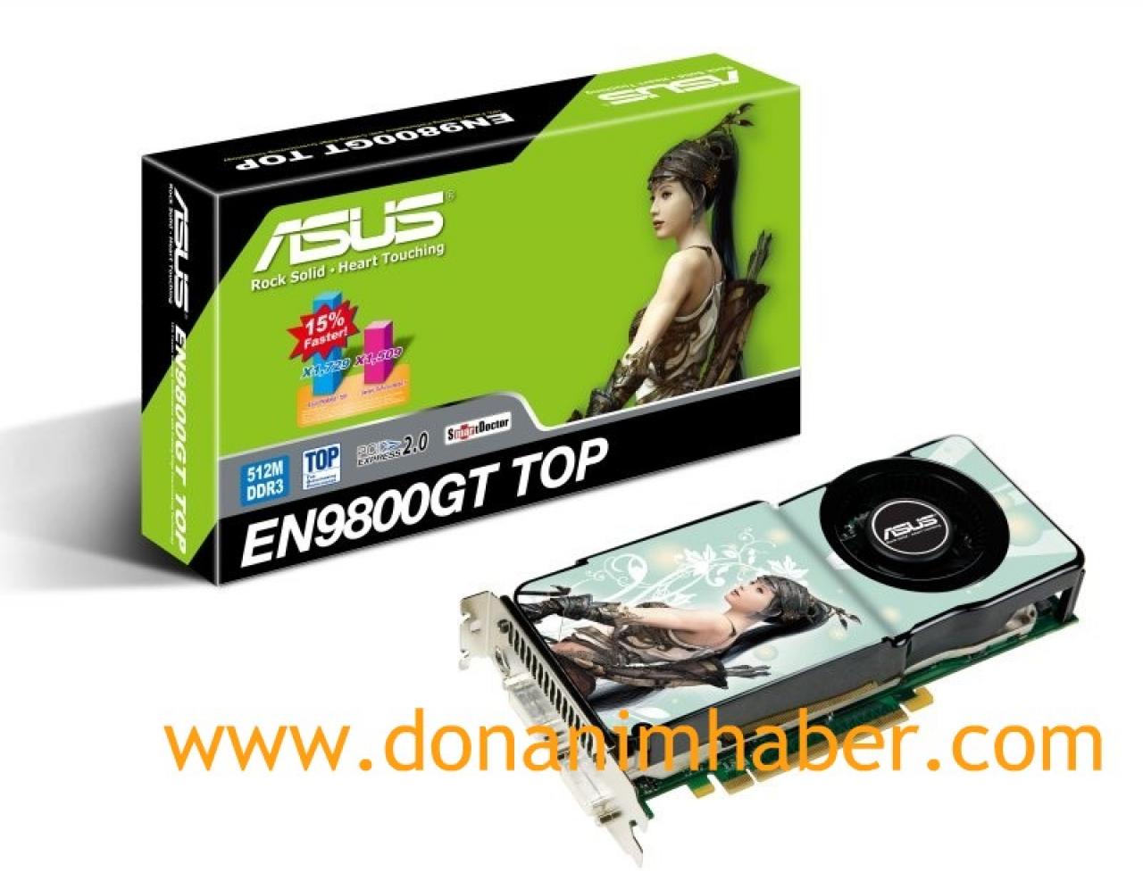 [28/07/2008] Die Asus EN9800GT TOP. (Bild: donanimhaber)