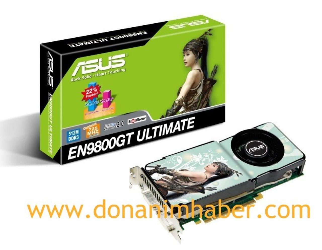 [28/07/2008] Die Asus EN9800GT Ultimate. (Bild: donanimhaber)