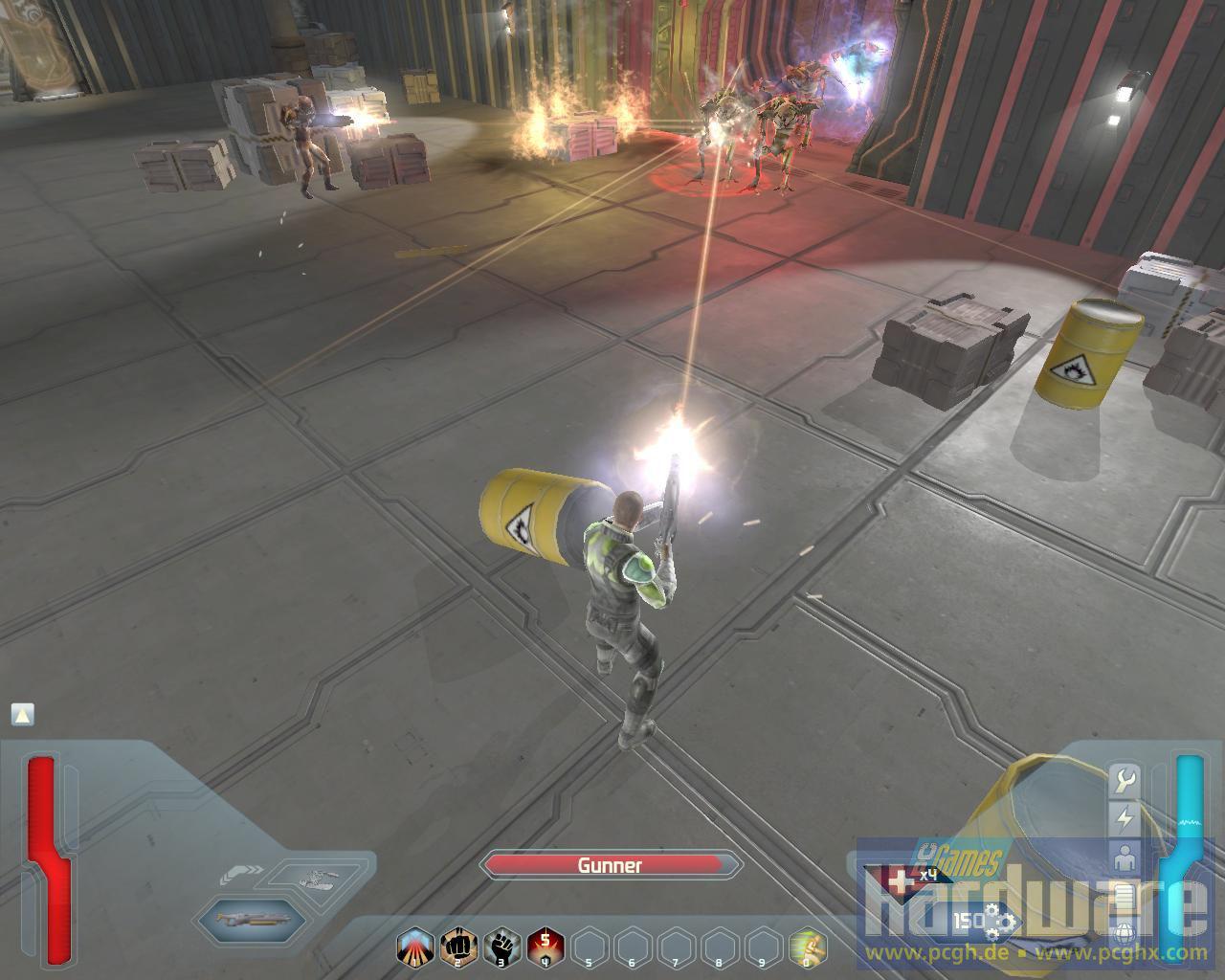 [29/07/2008] Screenshot aus der Space-Siege-Demo. (Bild: PCGH)