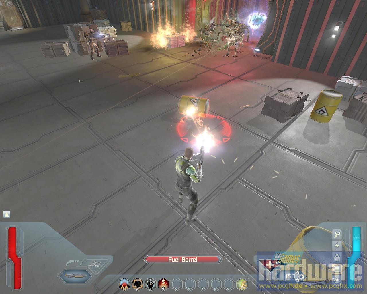 [29/07/2008] Screenshot aus der Space-Siege-Demo. (Bild: PCGH)