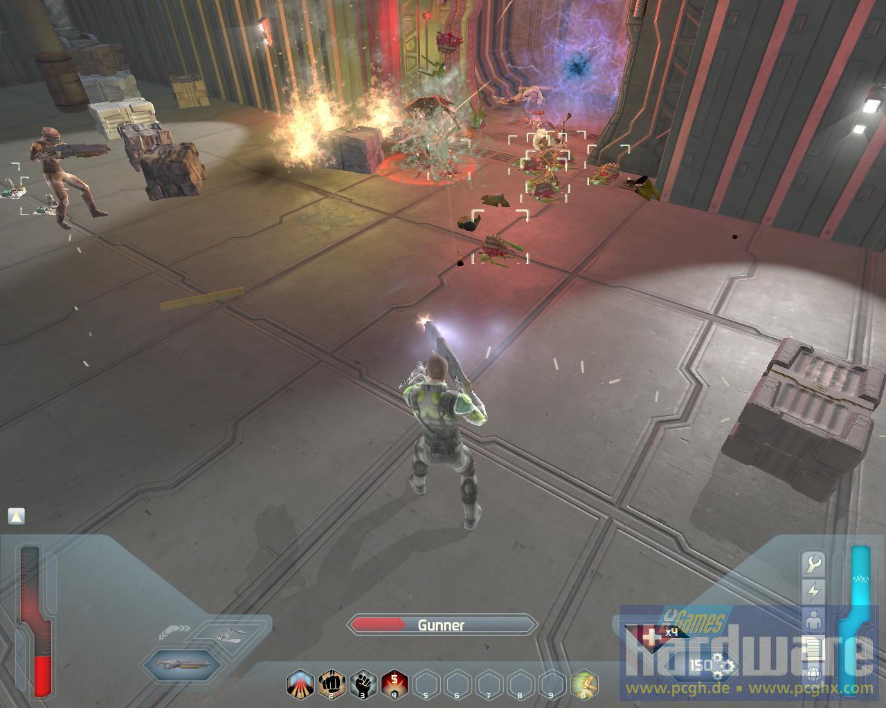 [29/07/2008] Screenshot aus der Space-Siege-Demo. (Bild: PCGH)
