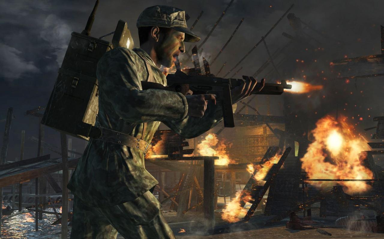 [23/07/2008] Ältere Screenshots zu Call of Duty 5. Hier Bilder der Konsolenversion, die sich aber optisch grundsätzlich nicht von der PC-Version unterscheiden wird.