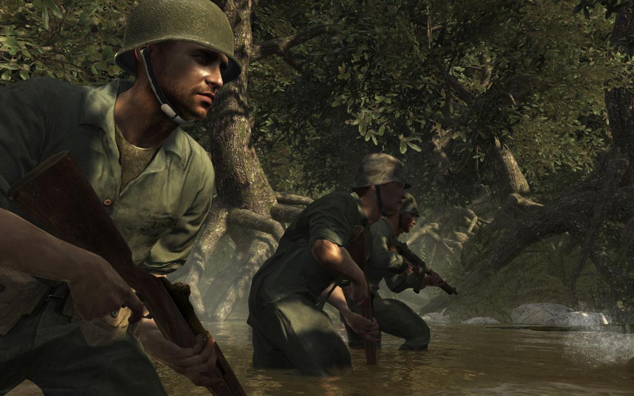 [23/07/2008] Ältere Screenshots zu Call of Duty 5. Hier Bilder der Konsolenversion, die sich aber optisch grundsätzlich nicht von der PC-Version unterscheiden wird.