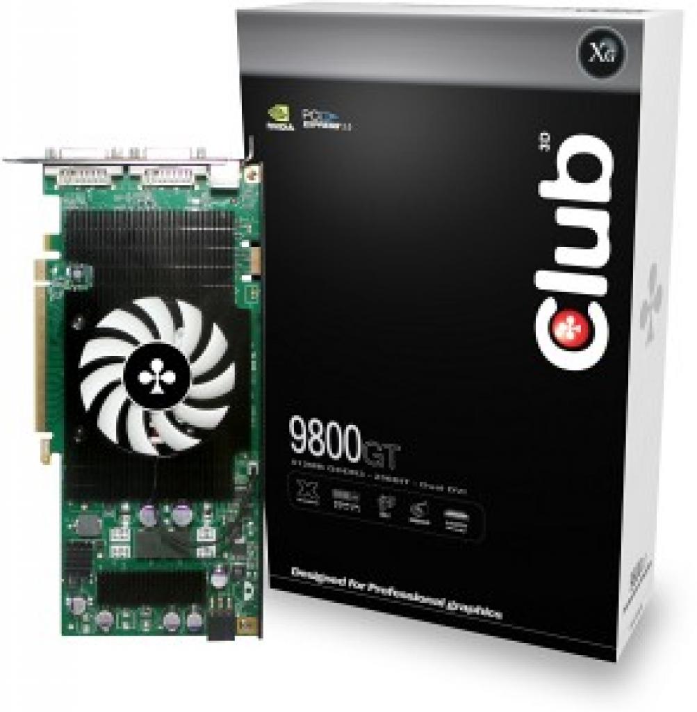[31/07/2008] Die Geforce 9800 GT von Club 3D.