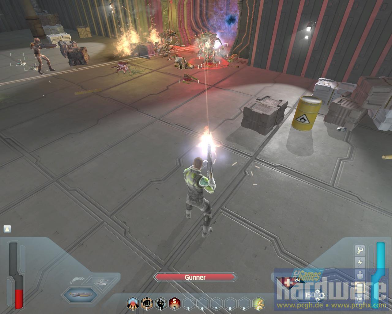 [29/07/2008] Screenshot aus der Space-Siege-Demo. (Bild: PCGH)