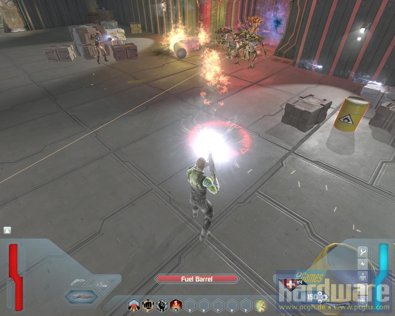 [29/07/2008] Screenshot aus der Space-Siege-Demo. (Bild: PCGH)