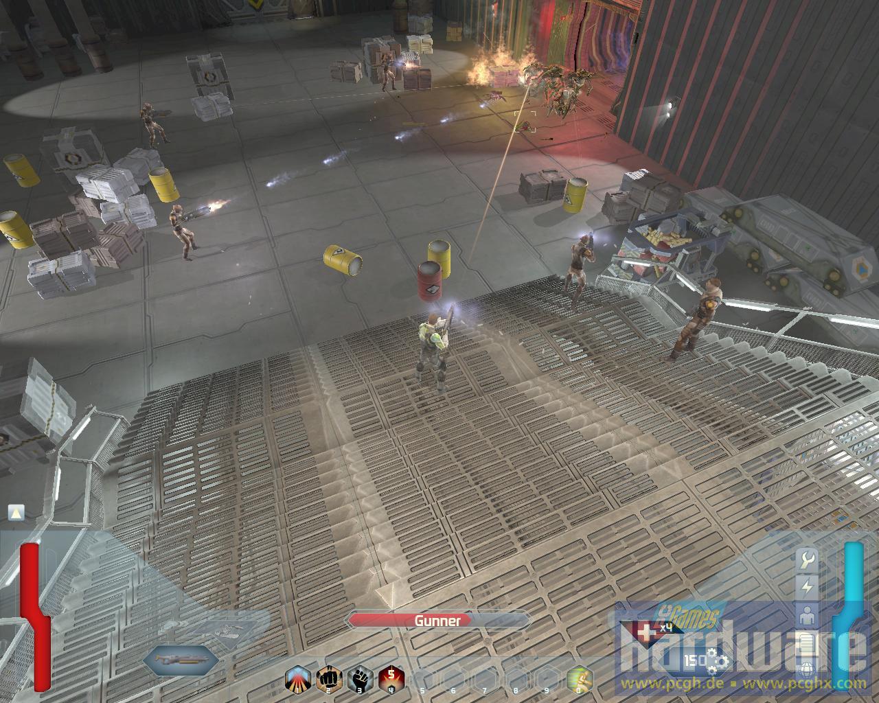[29/07/2008] Screenshot aus der Space-Siege-Demo. (Bild: PCGH)