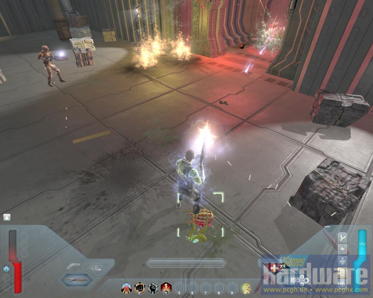 [29/07/2008] Screenshot aus der Space-Siege-Demo. (Bild: PCGH)