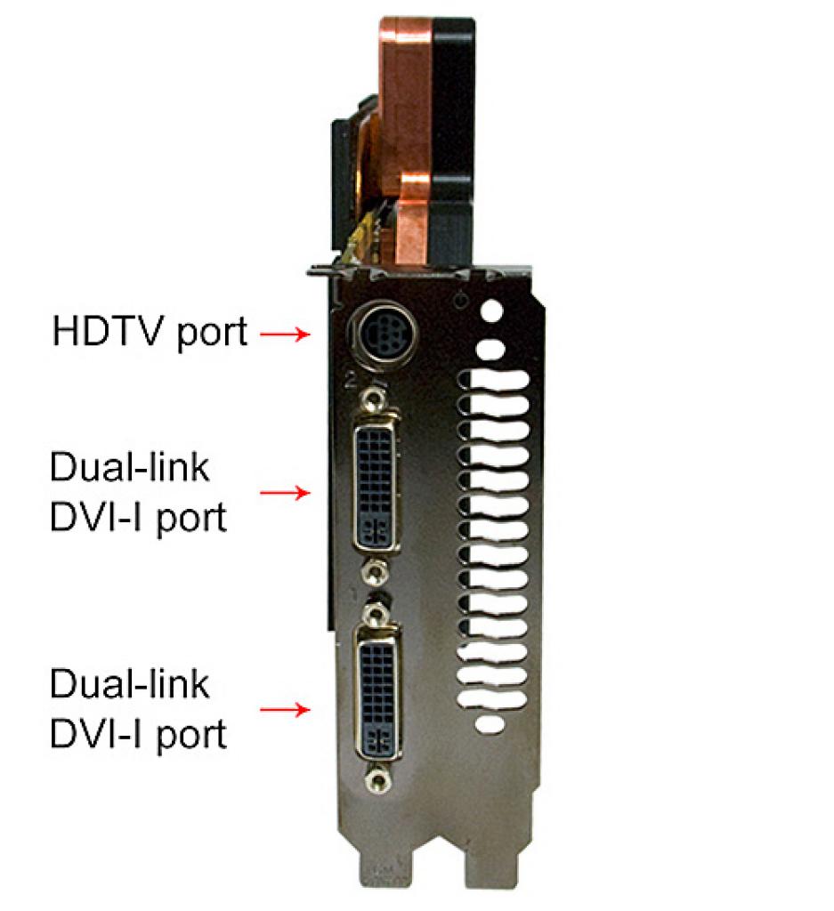 [28/07/2008] Beide Karten verfügen über einen HDTV-Ausgang und Dual-DVI-I-Support. (Bild: Evga)