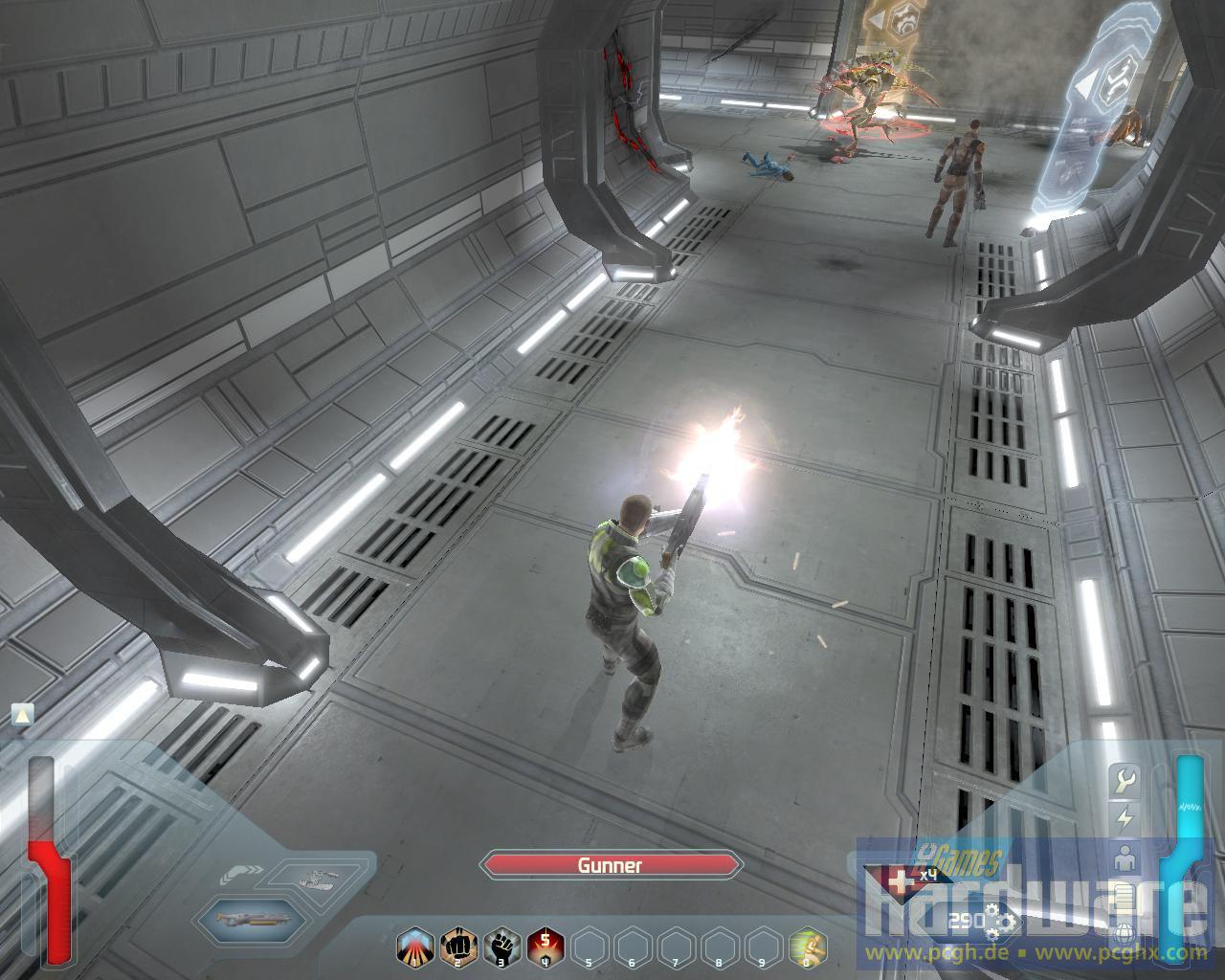 [29/07/2008] Screenshot aus der Space-Siege-Demo. (Bild: PCGH)