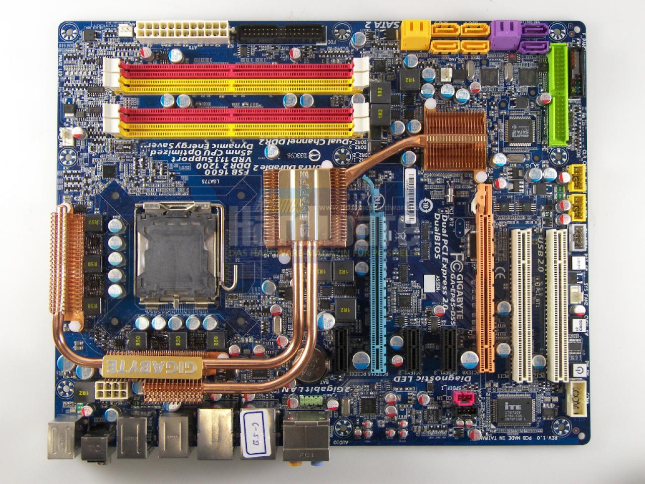 [10/07/2008] Gigabyte EP45-DS5: Gigabyte verspricht viel OC-Potenzial (Bild: PCGH)