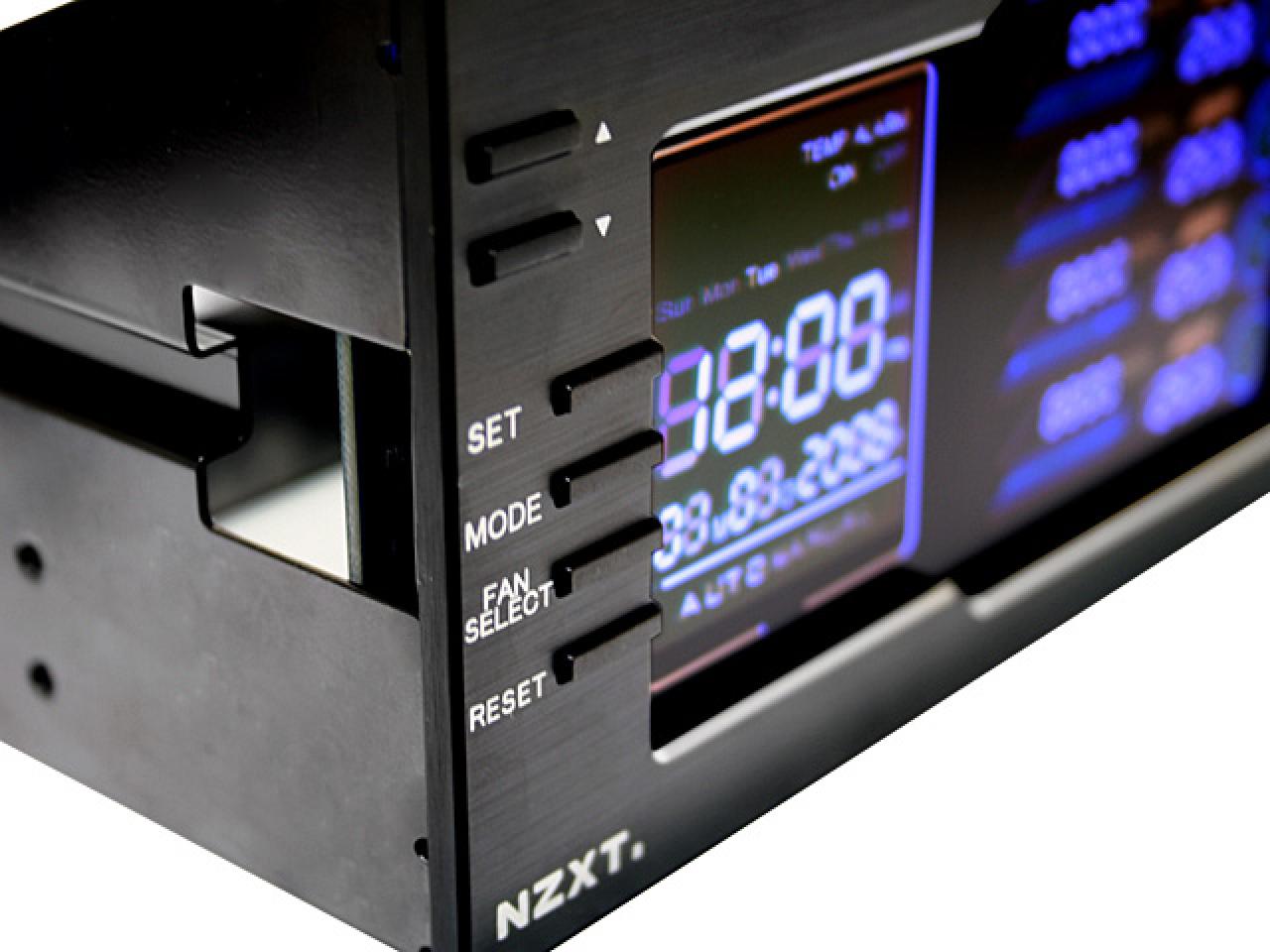 [01/07/2008] Bedient wird das Sentry LX über Knöpfe an der Seite. (Bild: NZXT)