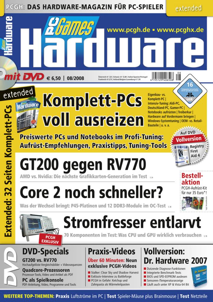 [01/07/2008] Titel der PC Games Hardware (Bild: PCGH)