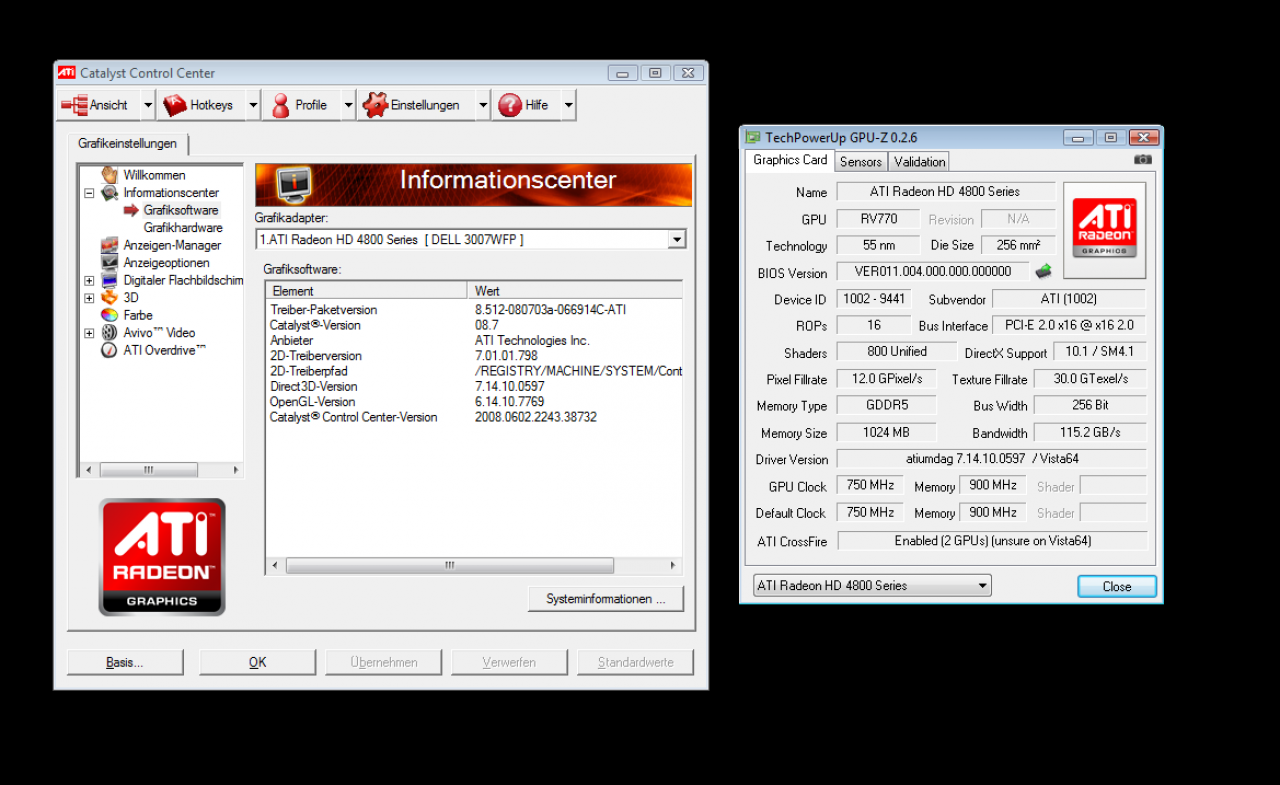 [21/07/2008] Die GPU-Z-Infos der Radeon HD 4870 X2