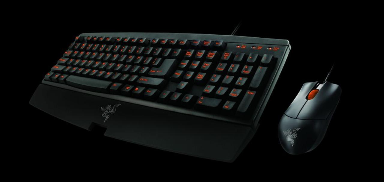 [01/07/2008] Die Razer Aurantia samt der Spezial-Edition der Salmosa (Bild: Razer)