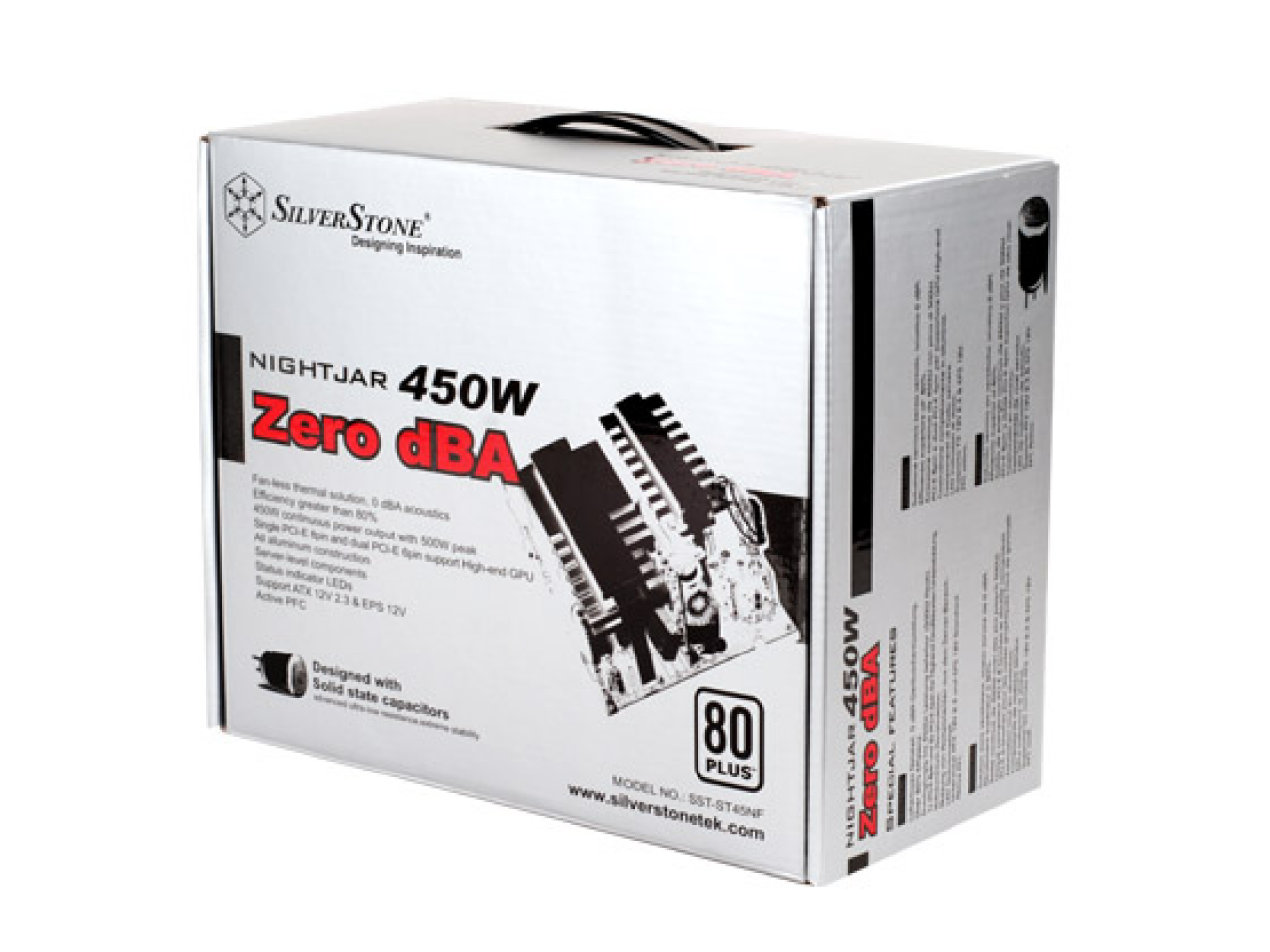 [24/07/2008] Passive 450 Watt in Form des Silverstone Nightjar SST-ST45NF (Bild: Silverstone)