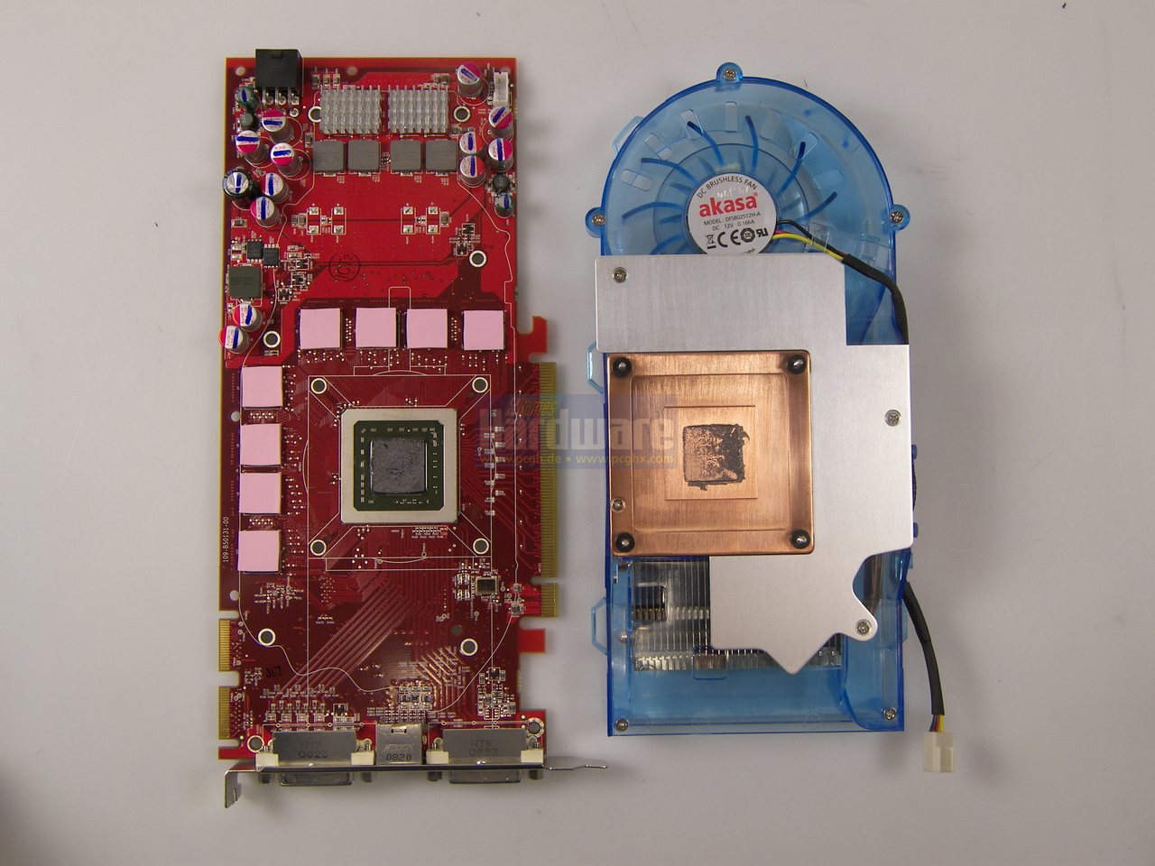 [15/07/2008] HD 4850 Vortexx Neo Edition: Karte und Kühler getrennt