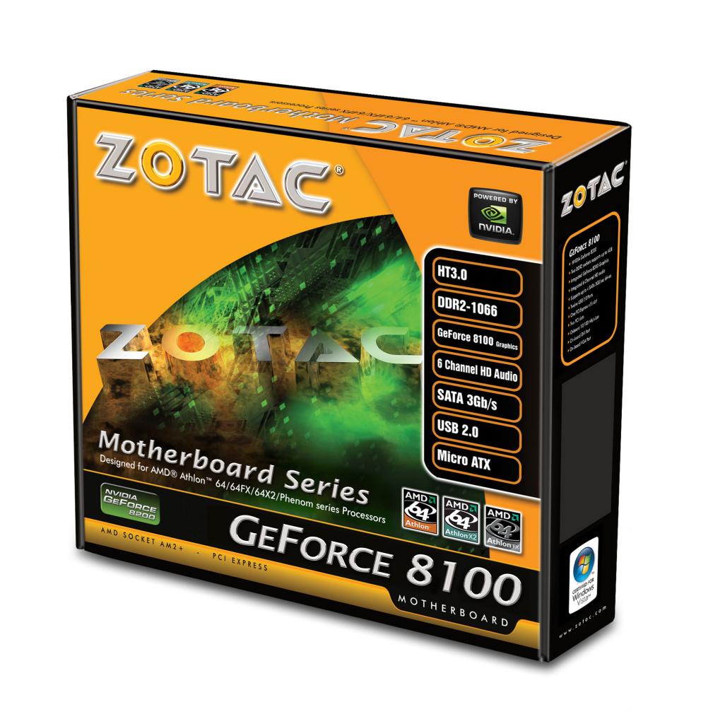 [09/07/2008] Das neue Zotac Geforce 8100 beherrscht Hybrid-SLI. (Bild: Zotac)