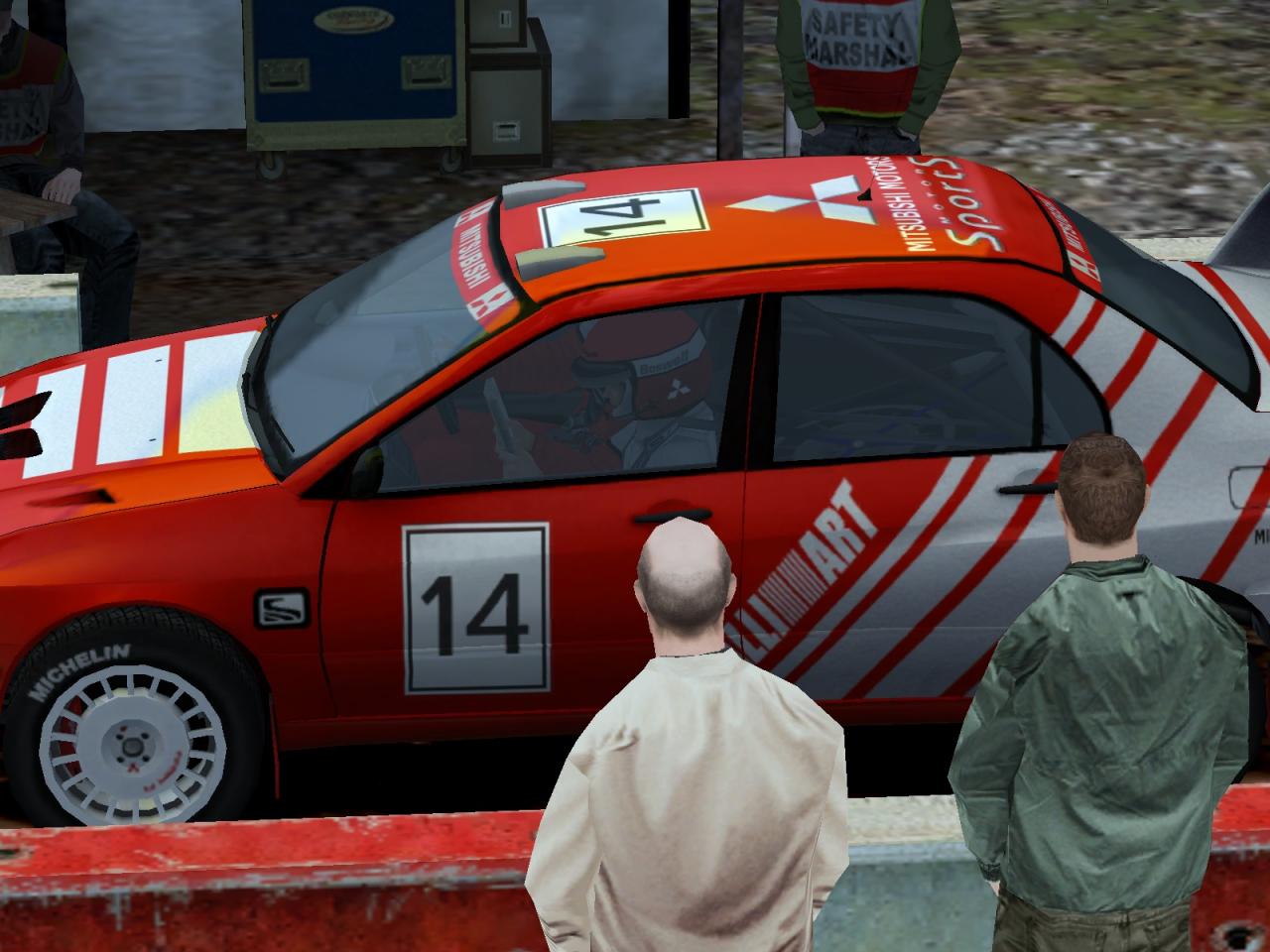 [22/07/2008] Leichte Reflexionen auf der Frontscheibe in Colin McRae 4.0.