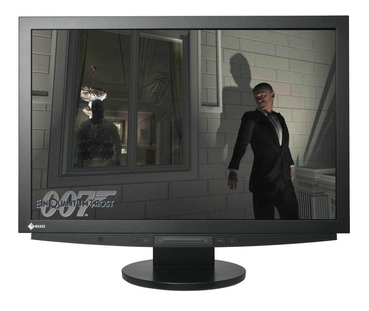 [31/07/2008] Der Eizo Flexscan HD2442W richtet sich an Spieler unf Film-Fans gleichermaßen. (Bild: Eizo)