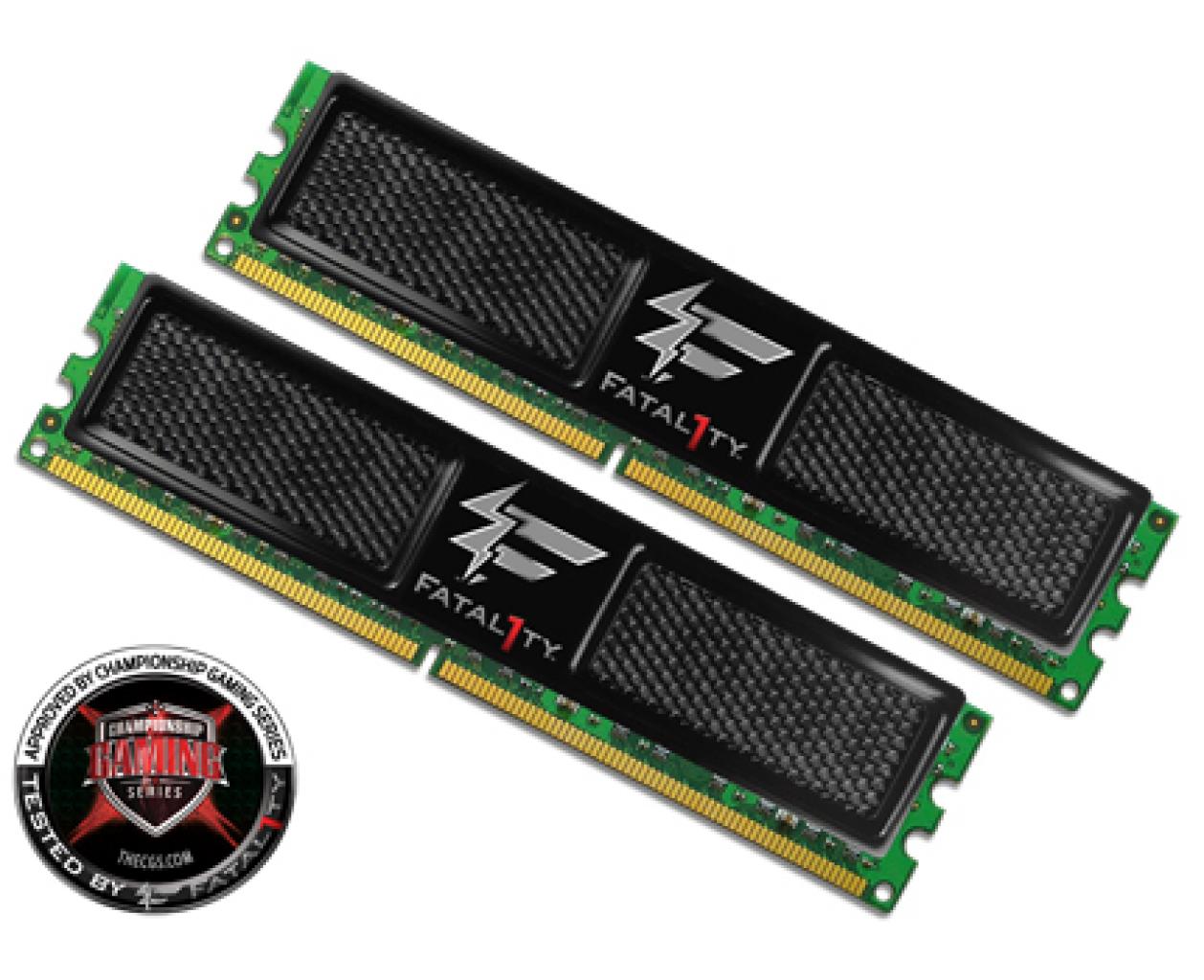 [22/07/2008] Das DDR2-Fatal1ty-Kit von OCZ. (Bild: OCZ)