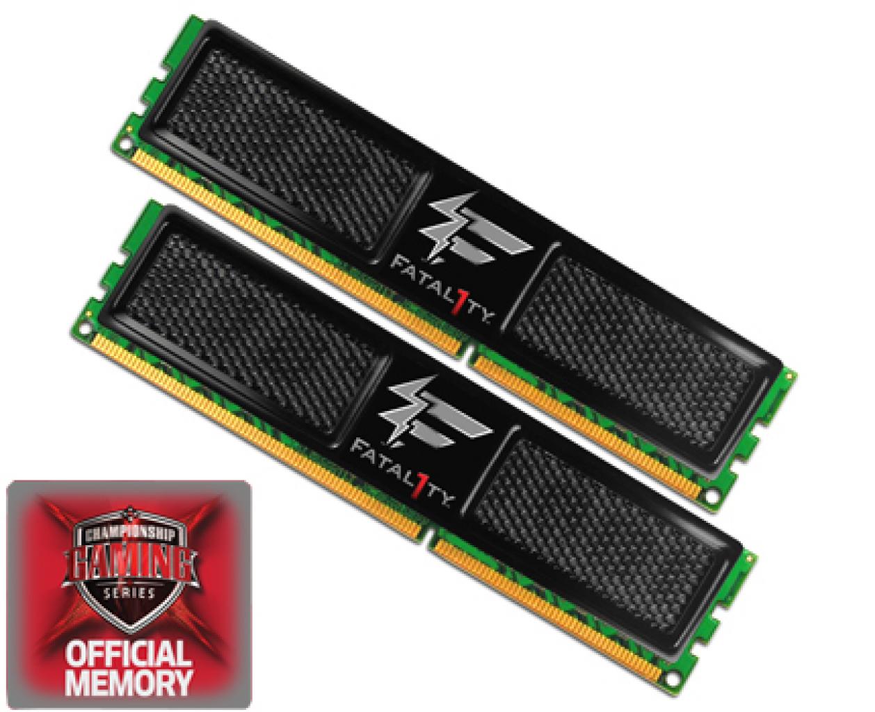 [22/07/2008] Das DDR3-Fatal1ty-Kit von OCZ. (Bild: OCZ)