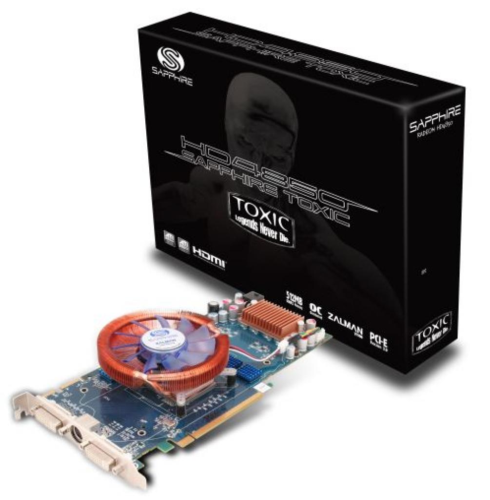 [11/07/2008] Sapphire liefert die Toxic Radeon HD 4850 in einer stylischen, schwarzen Verpackung aus.