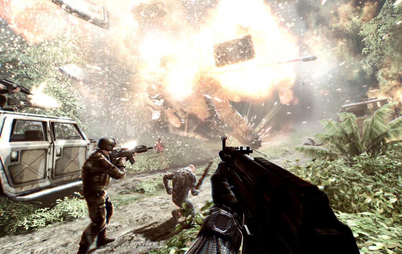 [12/08/2008] Die besten Explosionen in Crysis: neue Screenshots. Mehr Bilder gibt es im Crymod-Forum