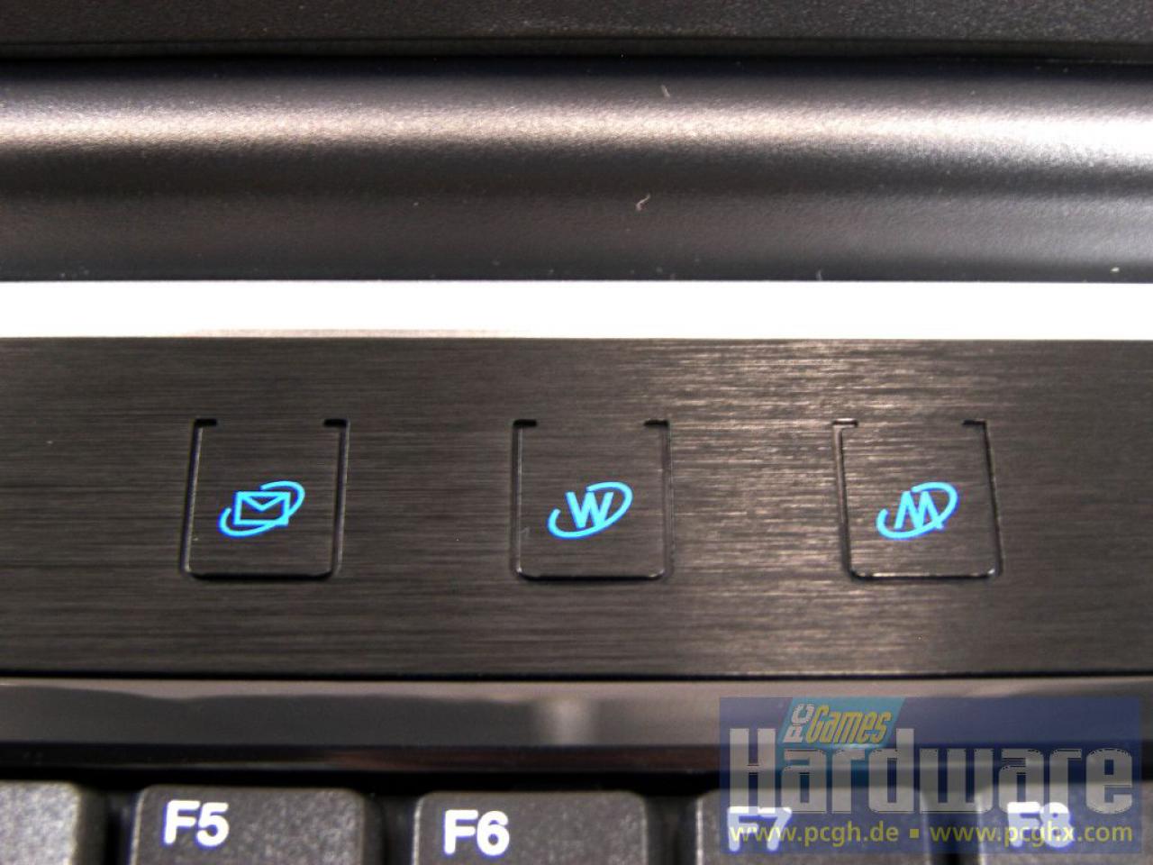 [18/08/2008] Das Cyber-System SX15 mit Intel Core 2 Duo T9600 und Geforce 9800M GT. (Bild: PCGH)