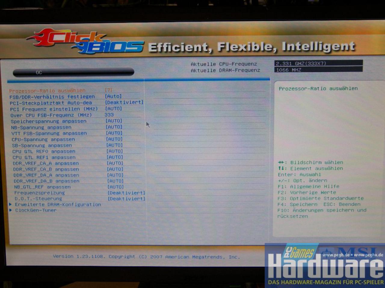 [23/08/2008] Efi: Komfortable BIOS-Steuerung per Maus sowie praktische Zusatzfunktionen (Bild: PCGH)