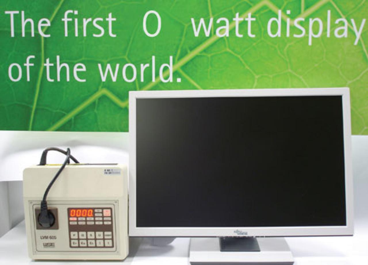 [15/08/2008] Die neuen Fujitsu-Siemens-Monitore besitzen einen 0-Watt-Stand-By-Modus. (Bild: Fujitsu-Siemens)