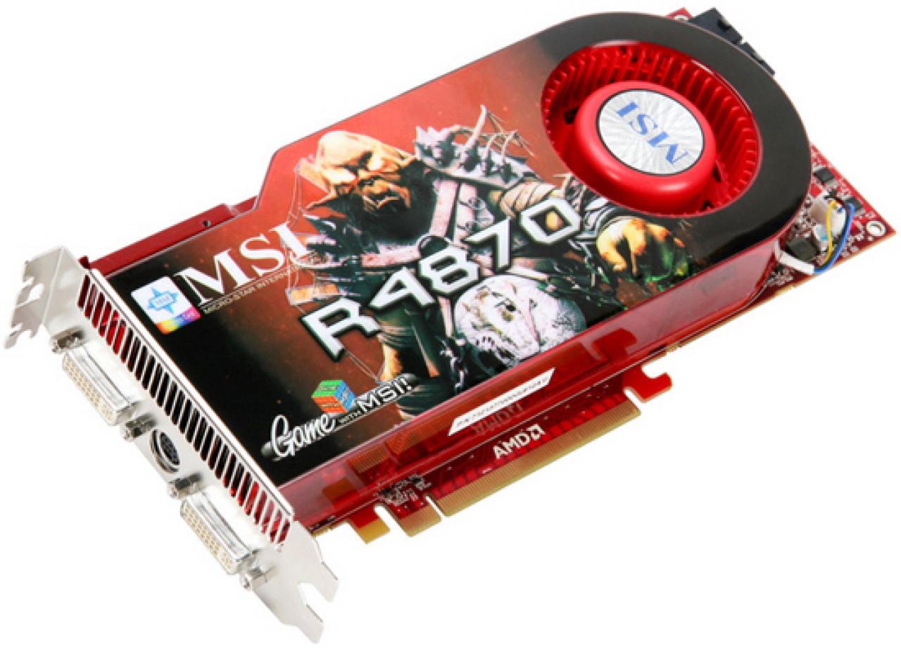 [18/08/2008] Mit der R4870-T2D1G kündigt auch MSI eine Radeon HD 4870 mit einem GiByte Videospeicher an (Bild: tcmagazine.com)