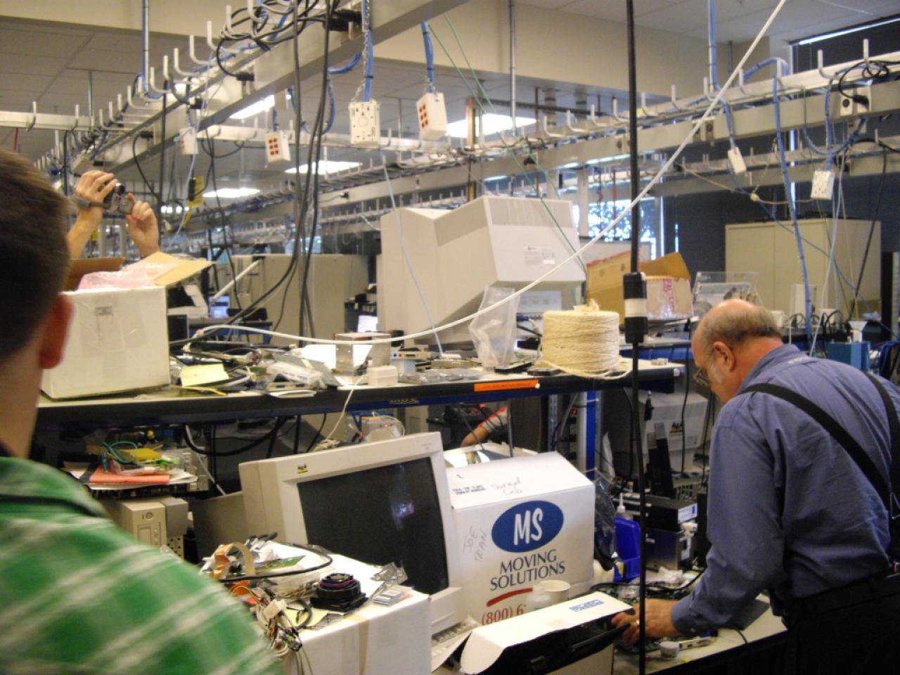 [24/08/2008] Nvidias Testlab (Bild: PCGH)