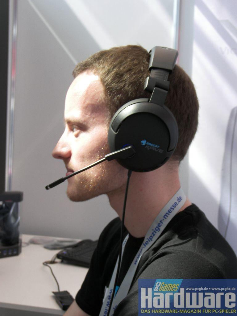 [22/08/2008] Im Roccat-Hinterzimmer konnten wir das Kave ausführliche ausprobieren. (Bild: PCGH)