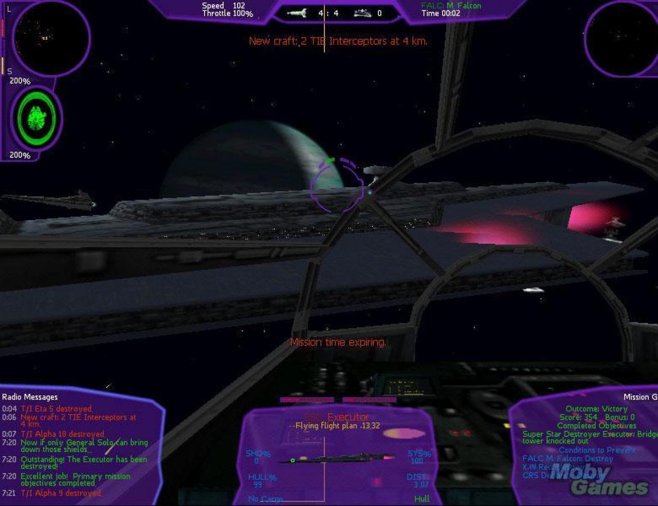 [15/08/2008] X-Wing Alliance, 1999 - Letztes Aufbäumen der X-Wing-Serie. Gute 90er Wertungen, extrem viele Fans. Dennoch das bisher letzte Kapitel. Im Grafik-fokussierten PC-Markt tun sich schwächere Spiele sehr schwer, auch wenn das Gameplay besser ist.